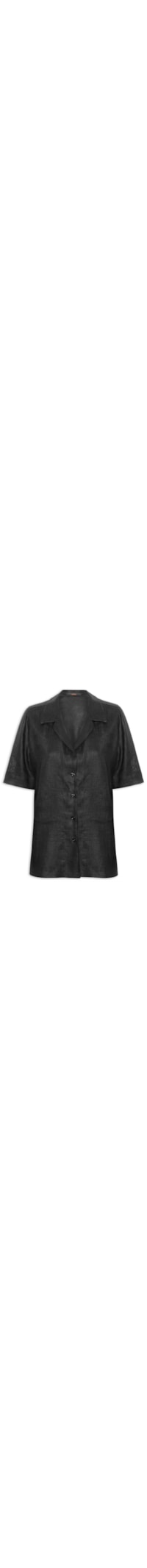 Camisa Feminina Linho Pesado - Preto