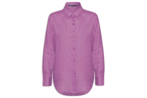 Camisa Feminina Linho - Rosa