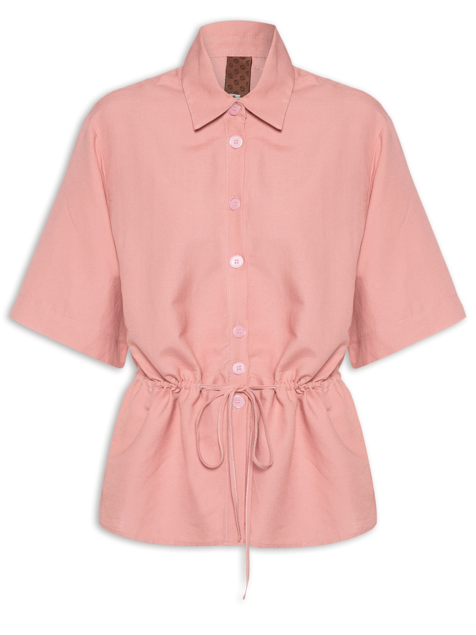 Camisa Feminina Linho Rosa Colcci