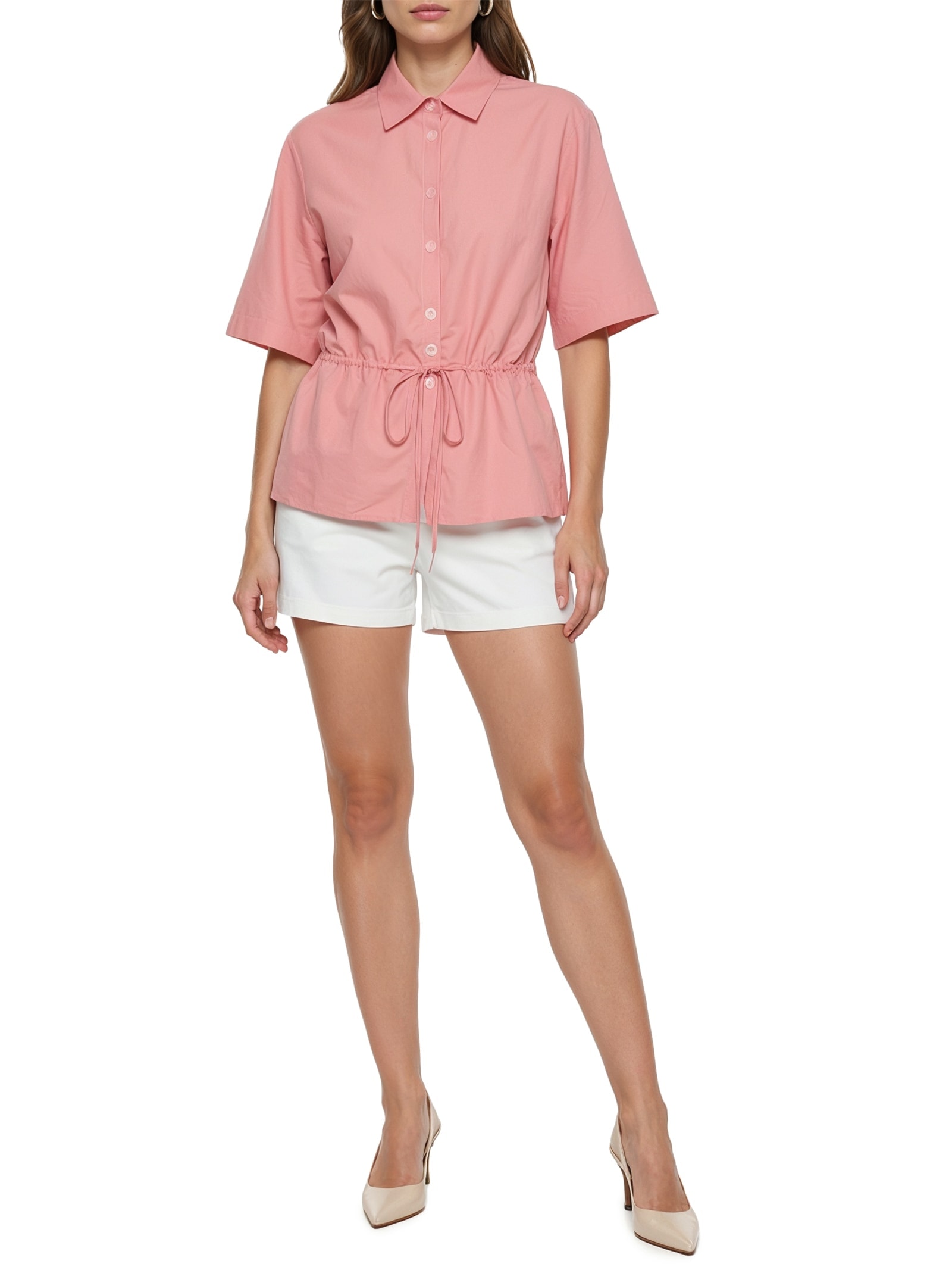 Camisa Feminina Linho Rosa Colcci