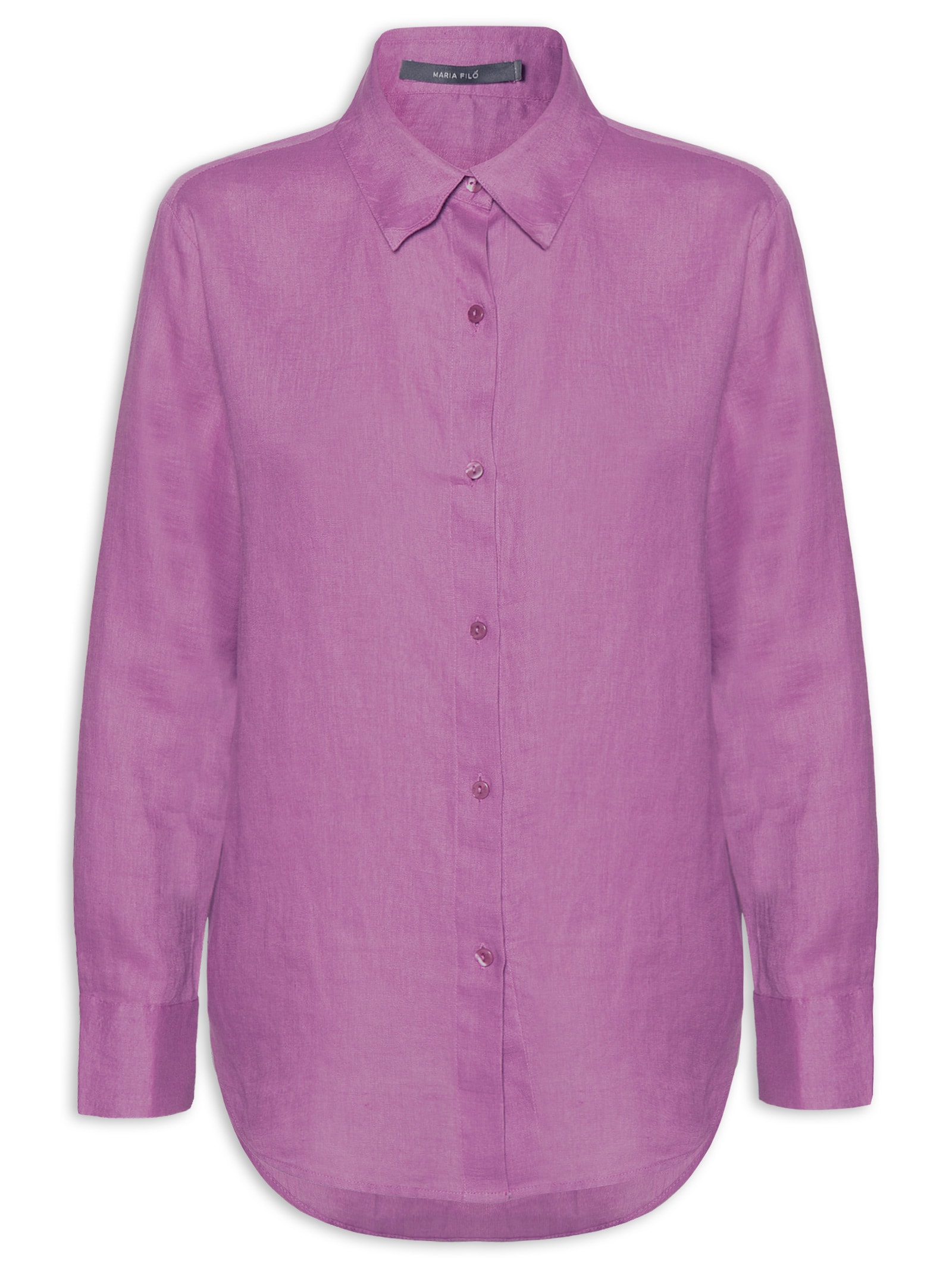 Camisa Feminina Linho Roxo Maria Filó