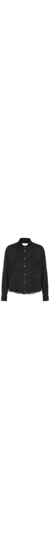 Camisa Feminina Linho Viscose - Preto