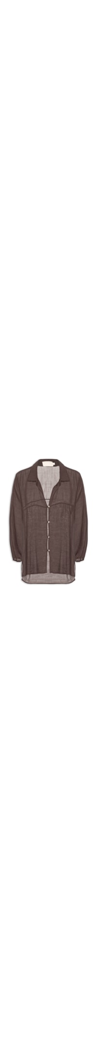 Camisa Feminina Lisa - Marrom