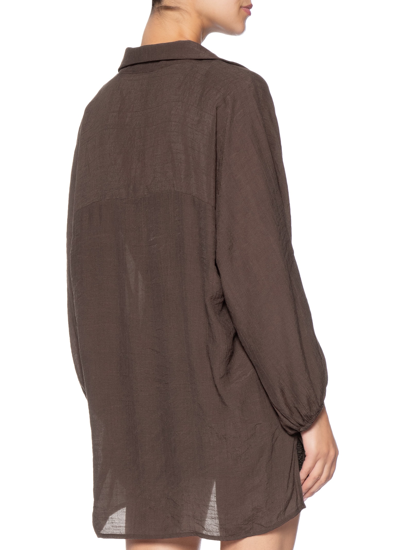 Camisa Feminina Lisa Marrom Cia Marítima