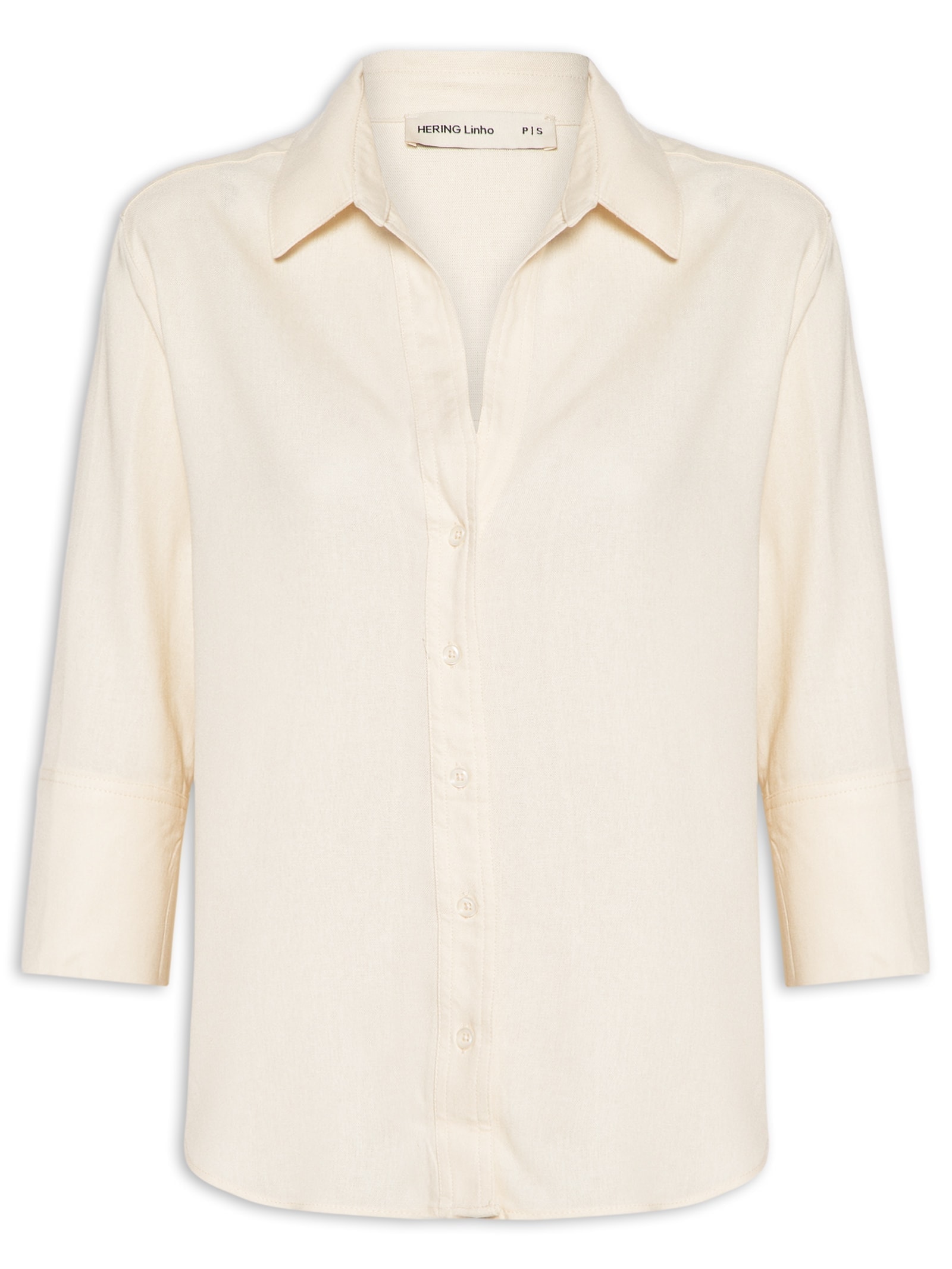 Camisa Feminina Lisa Off White Hering