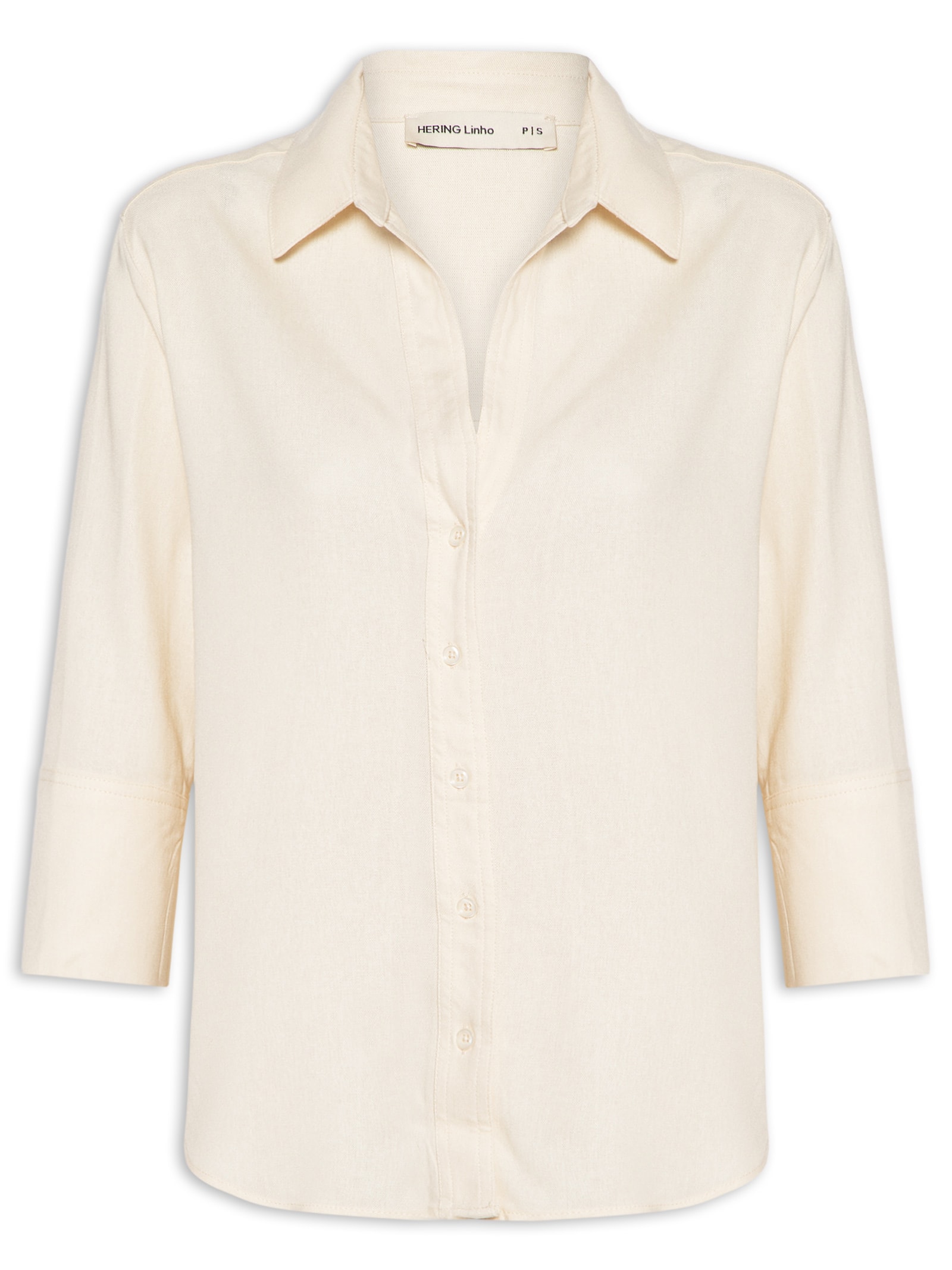 Camisa Feminina Lisa Off White Hering