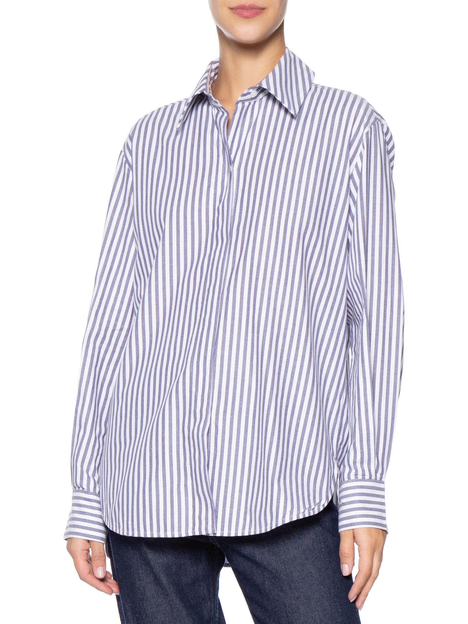 Camisa Feminina Listra Azul Animale