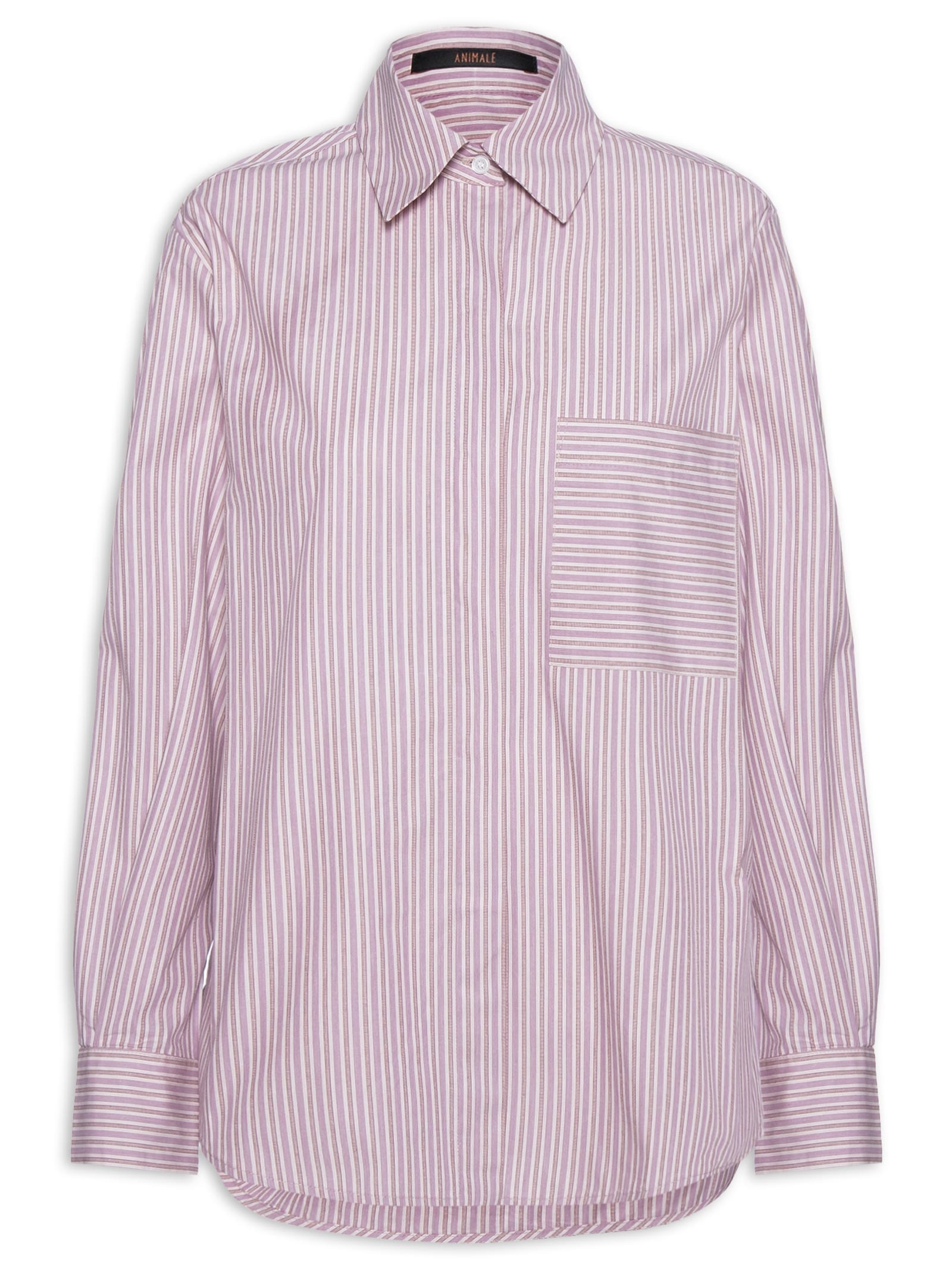 Camisa Feminina Listra Rose Rosa Animale