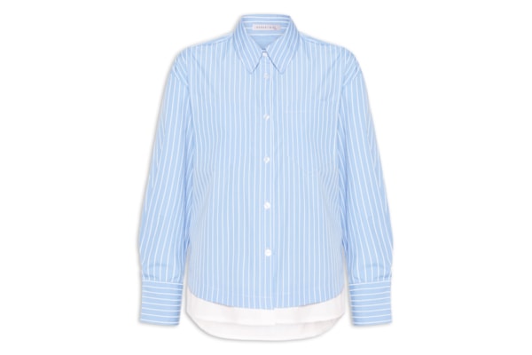 Camisa Feminina Listrada - Azul