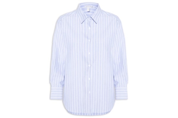 Camisa Feminina Listrada - Azul