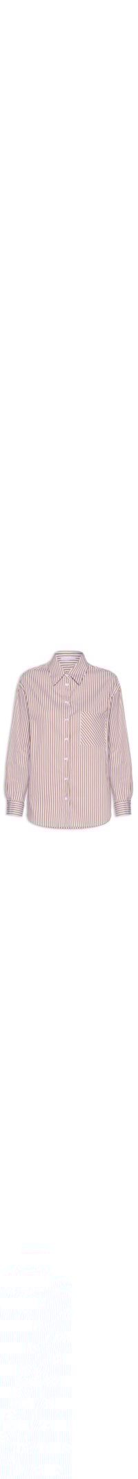 Camisa Feminina Listrada - Marrom