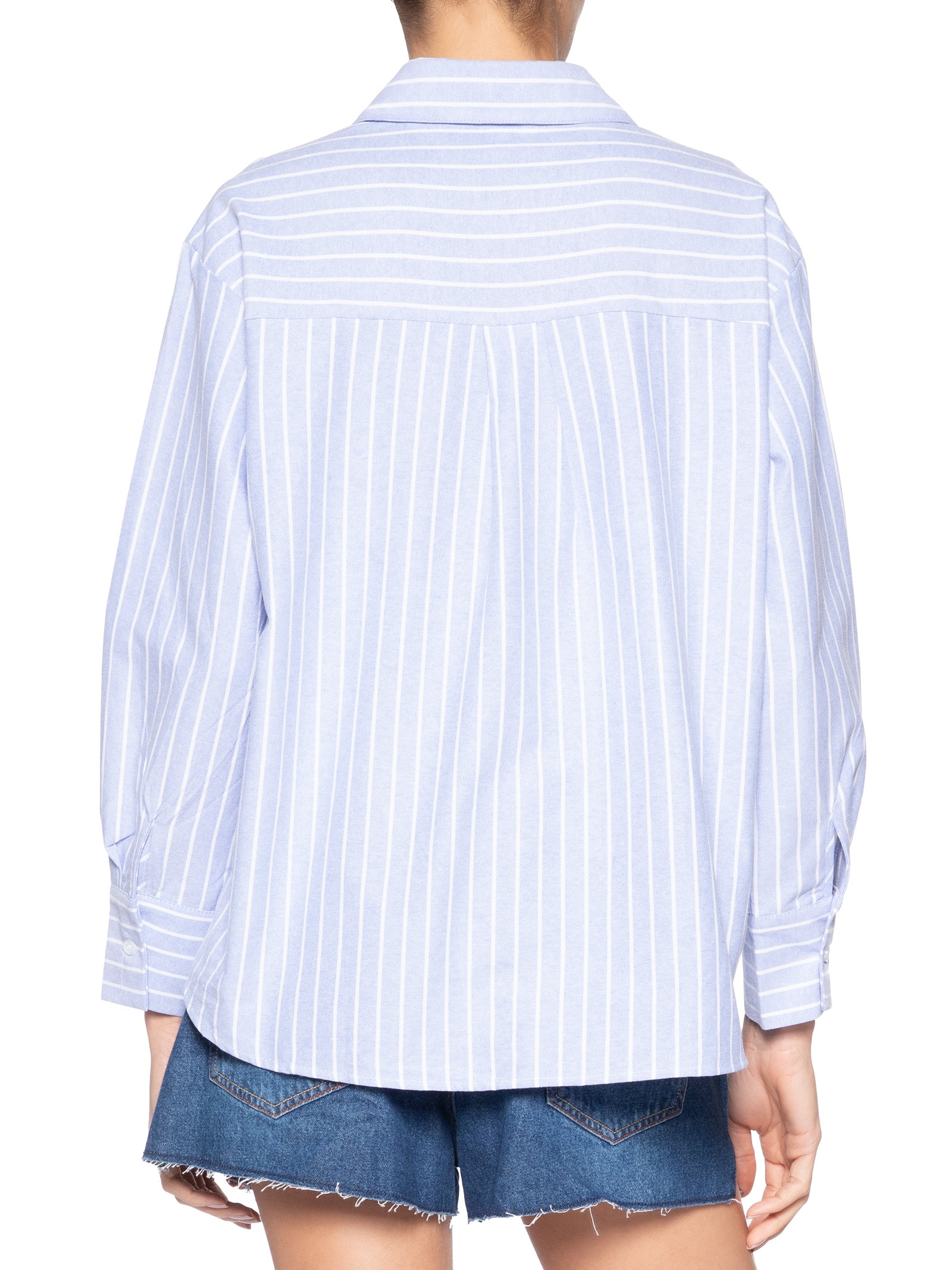 Camisa Feminina Listrada – Azul Market 33