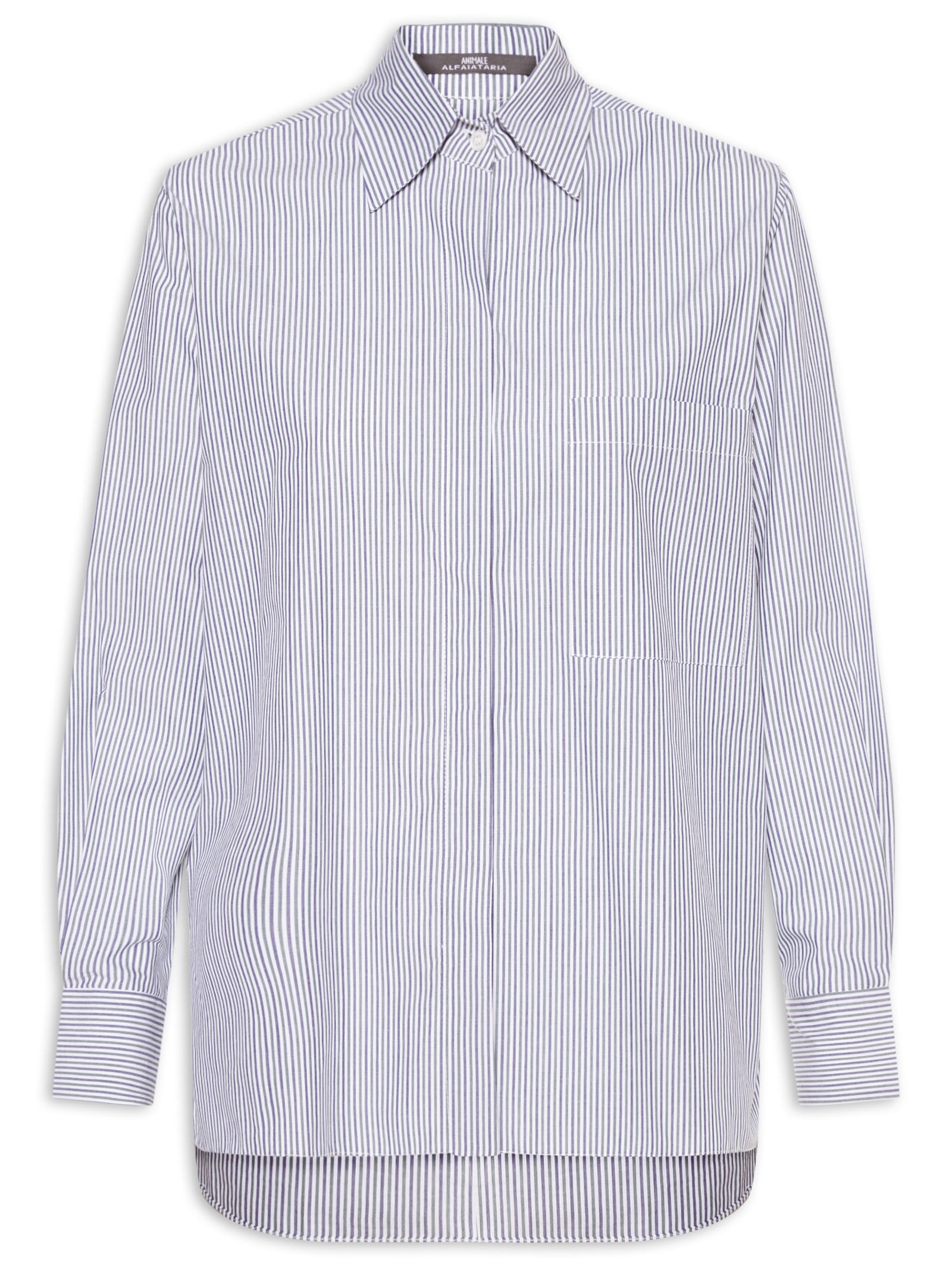 Camisa Feminina Listrada – Azul Animale