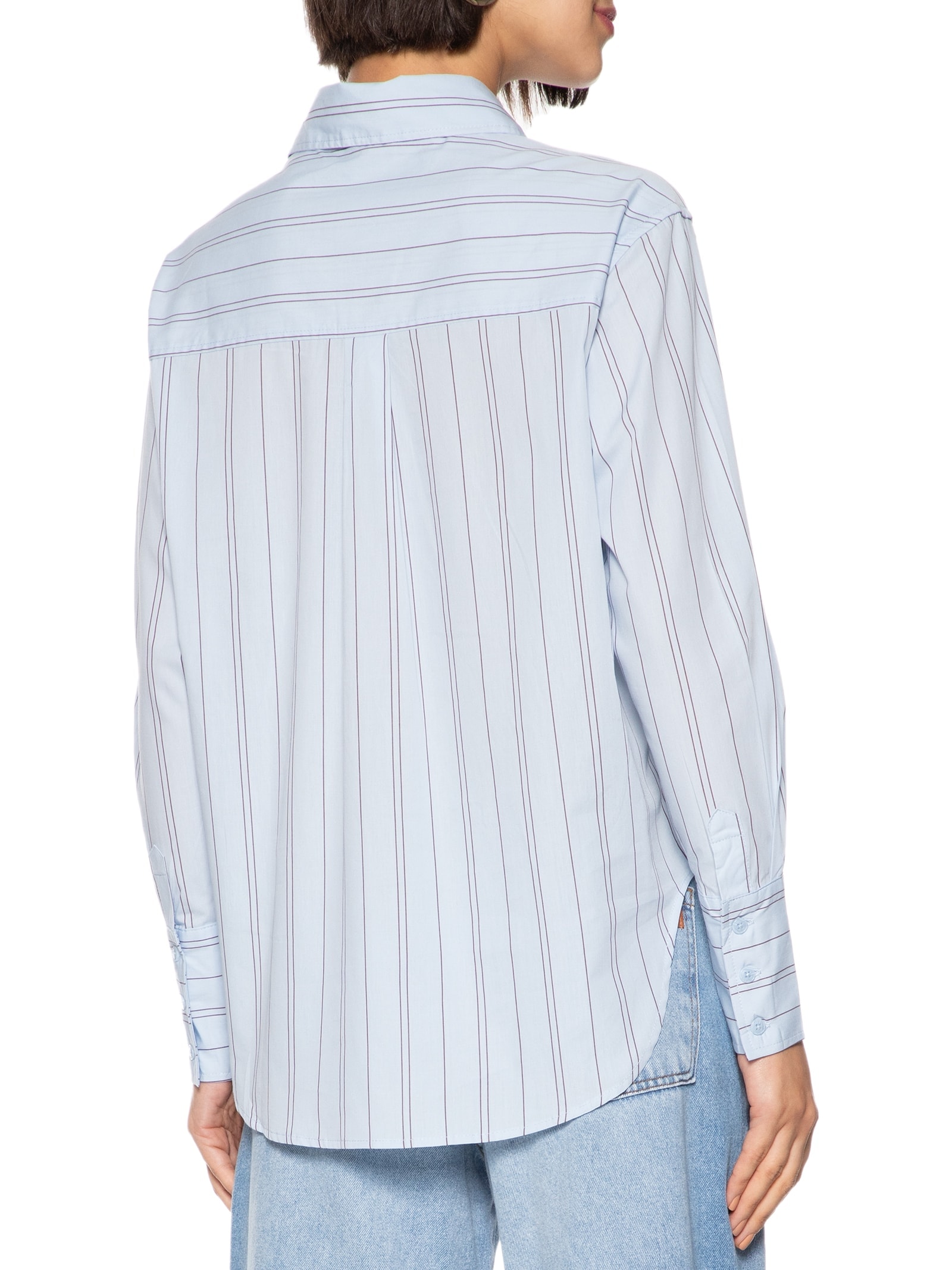 Camisa Feminina Listras Azul Hering