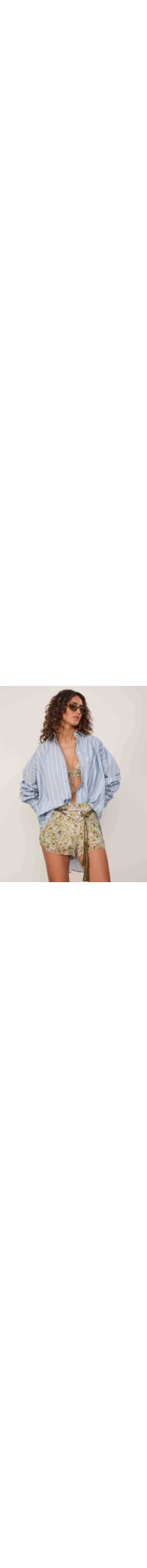 Camisa Feminina Listras - Azul