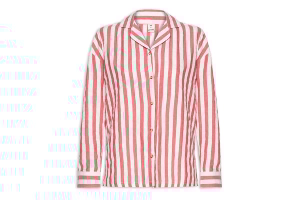 Camisa Feminina Listras - Vermelho