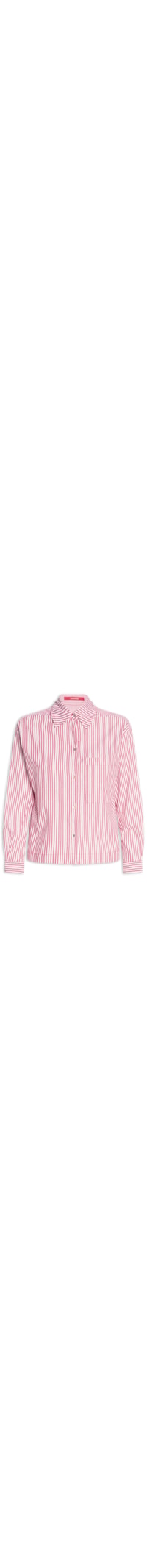 Camisa Feminina Listras Viva Bem - Vermelho