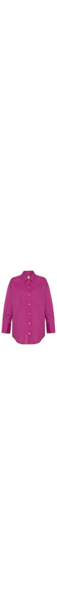 Camisa Feminina Longa Bolso - Rosa