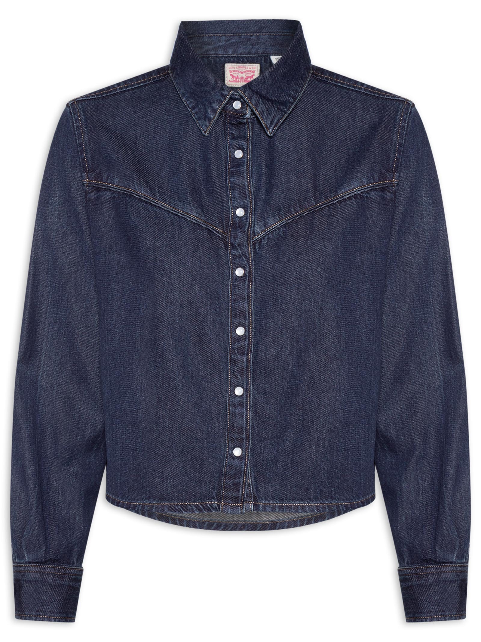 Camisa Feminina Longan Tencel Shacket Azul Levi's