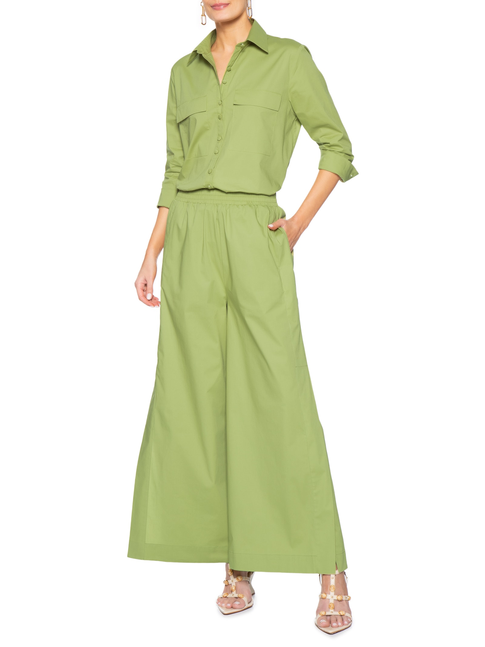 Camisa Feminina Lory Verde Le Lis