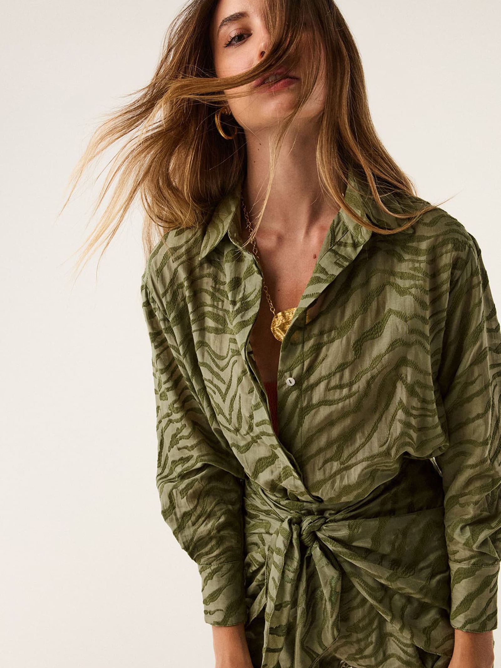 Camisa Feminina Lysa Verde Vix