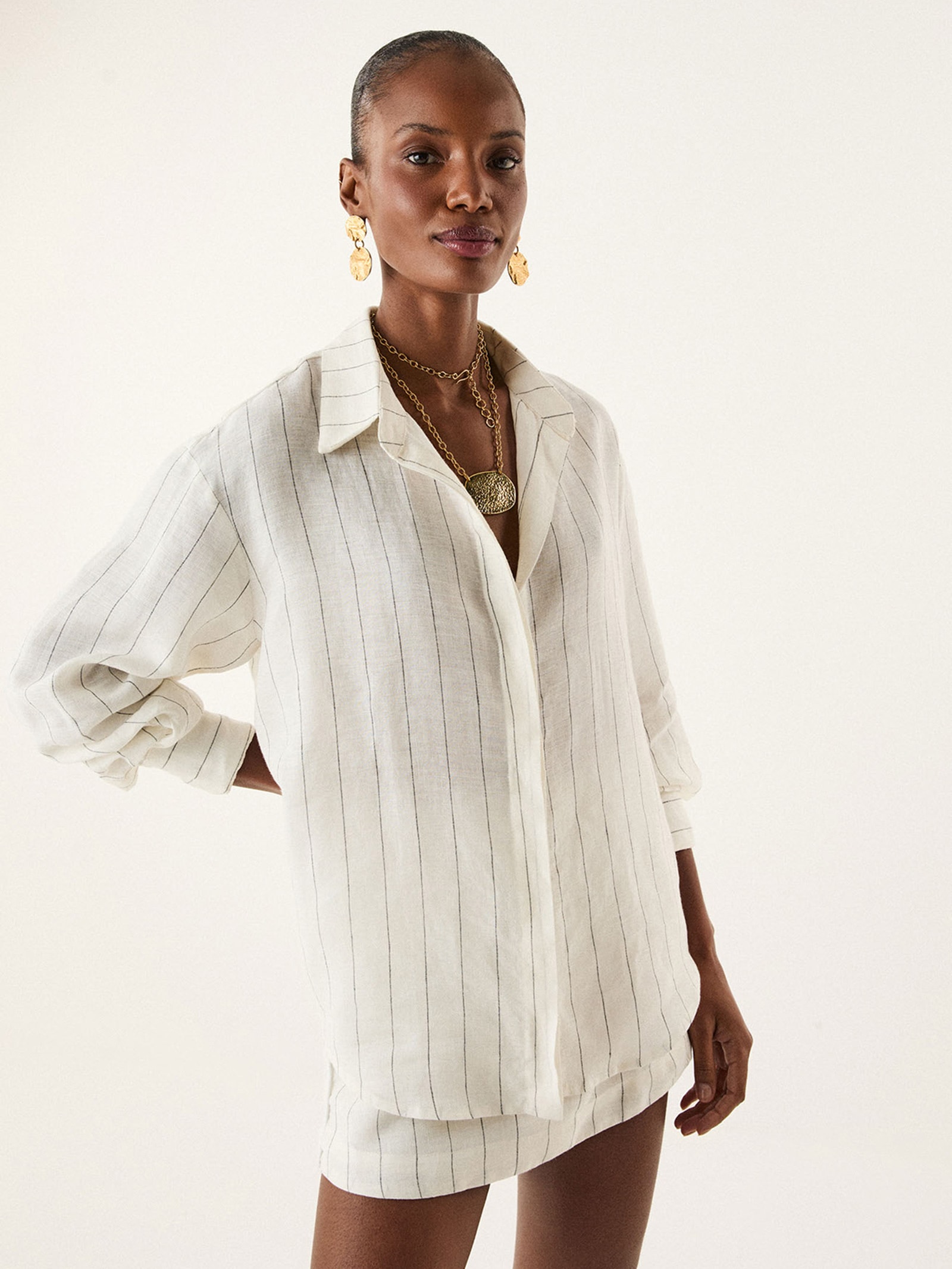 Camisa Feminina Lysa – Off White Vix