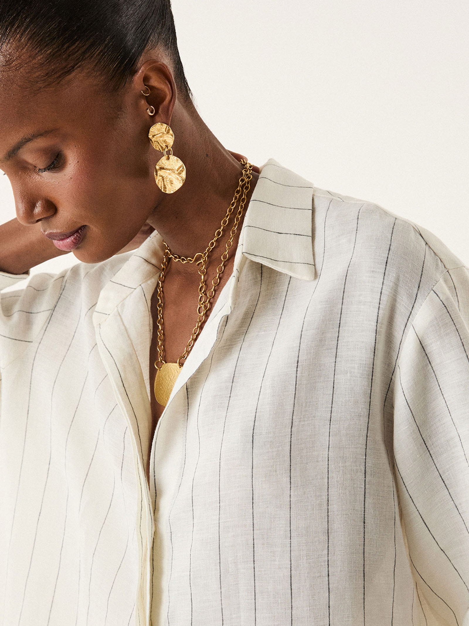 Camisa Feminina Lysa – Off White Vix