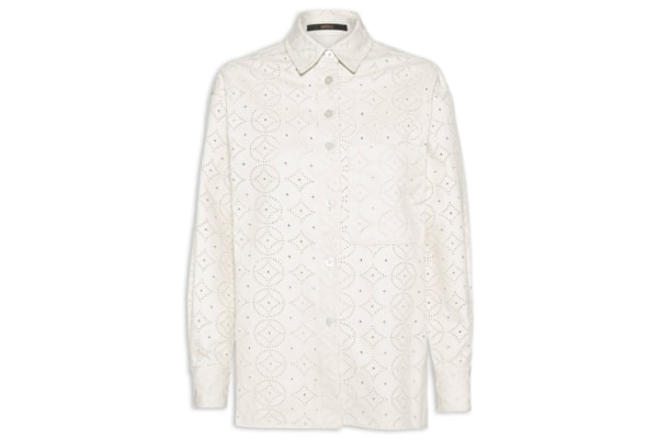 Camisa Feminina Madeira Com Bolso Frontal - Bege