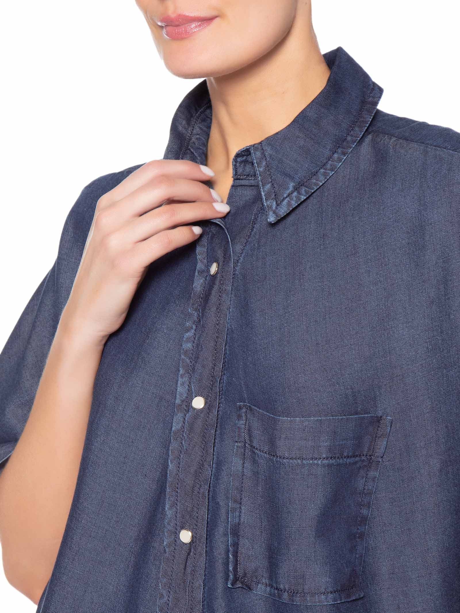 Camisa Feminina Maiara Azul P7 Jeans