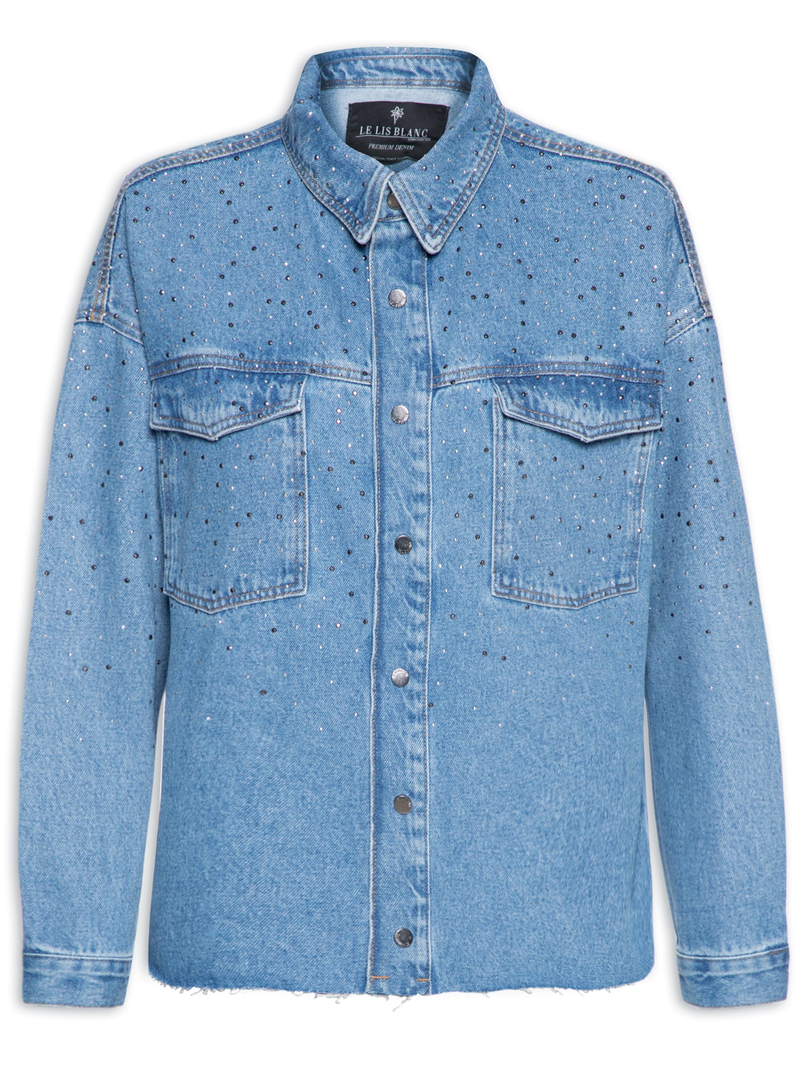 Le Lis - Camisa Feminina Maju Hotfix - Azul