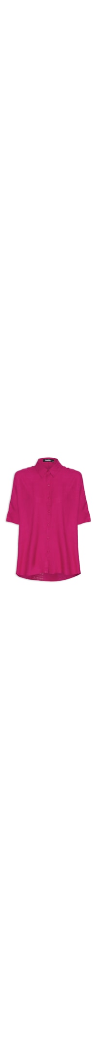 Camisa Feminina Manga 3/4 Com Detalhe - Rosa