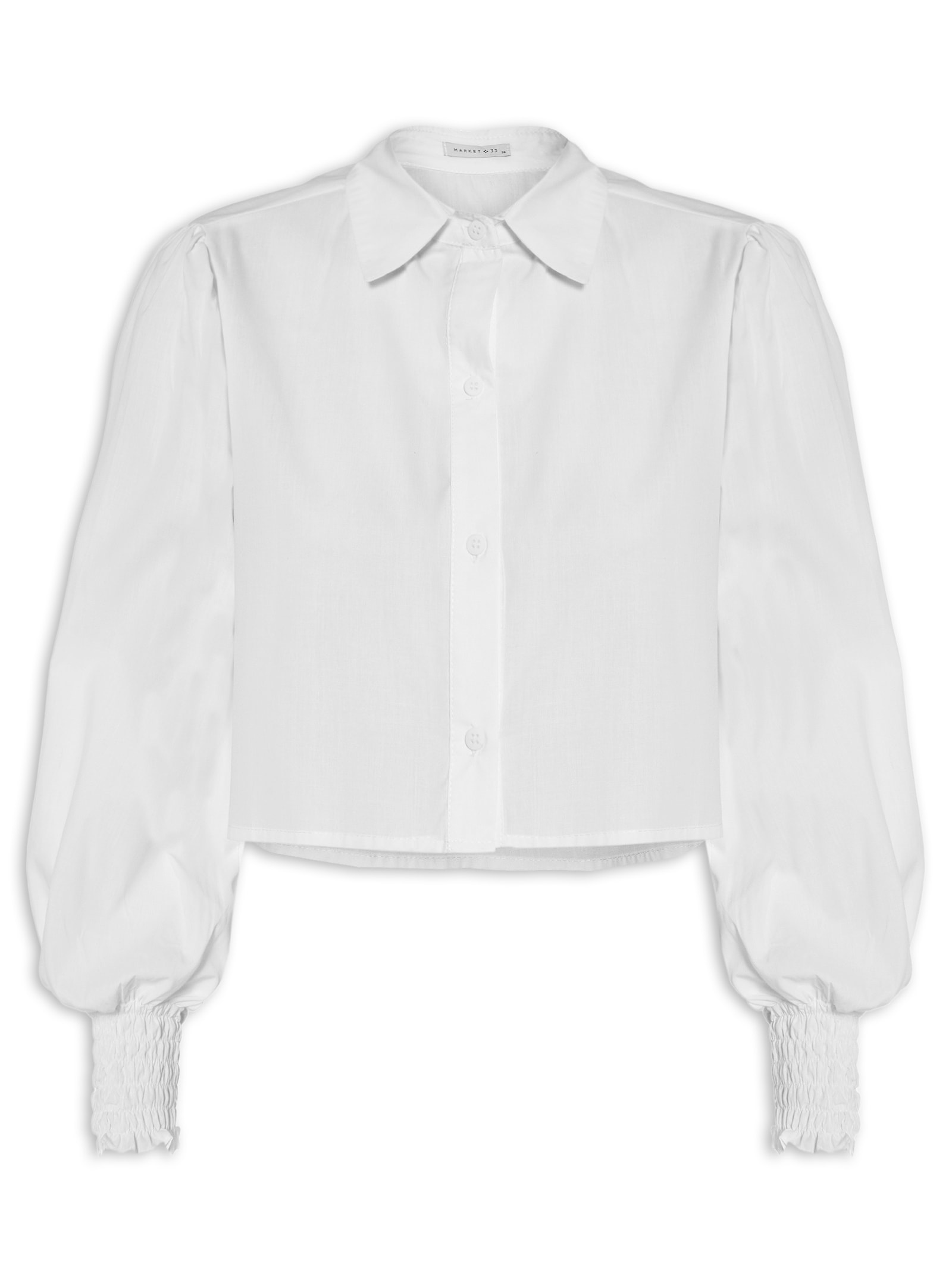 Camisa Feminina Manga Bufante Off White Market 33