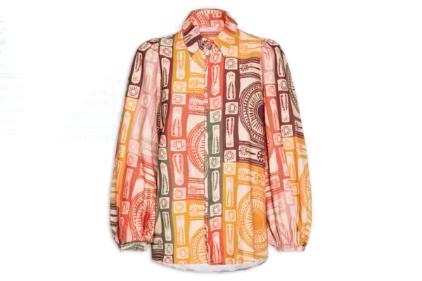 Camisa Feminina Manga Bufante - Rosa