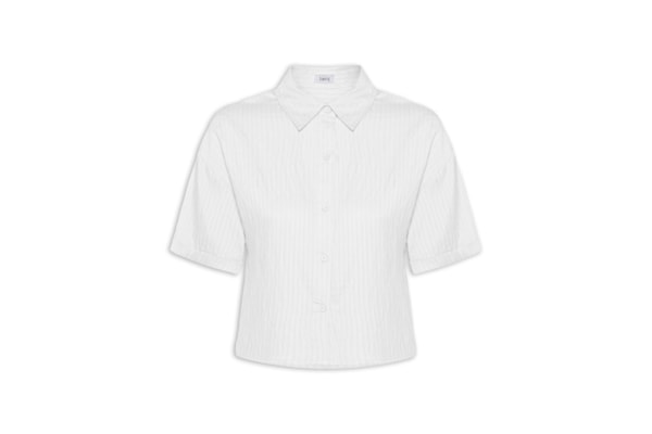 Camisa Feminina Manga Curta - Branco