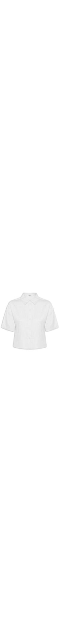 Camisa Feminina Manga Curta - Branco