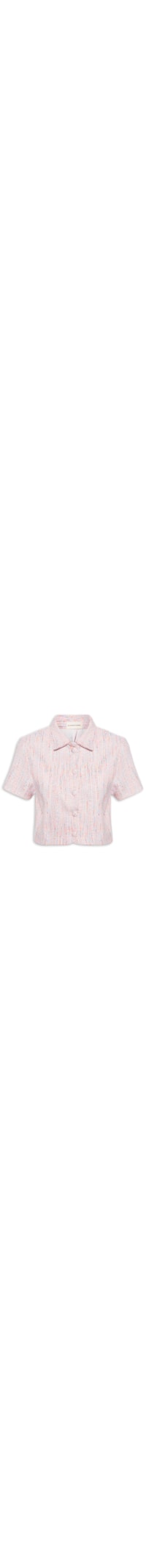 Camisa Feminina Manga Curta - Rosa