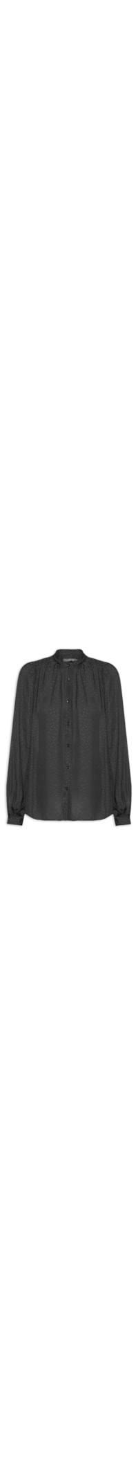 Camisa Feminina Manga Estrela - Preto