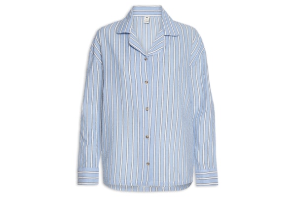 Camisa Feminina Manga Longa - Azul