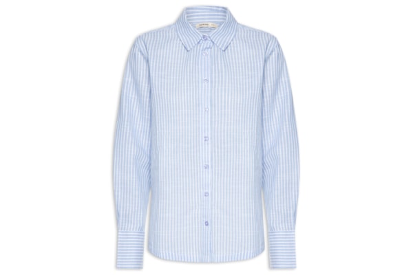 Camisa Feminina Manga Longa - Azul