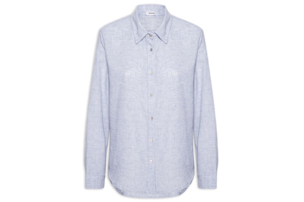 Camisa Feminina Manga Longa - Azul