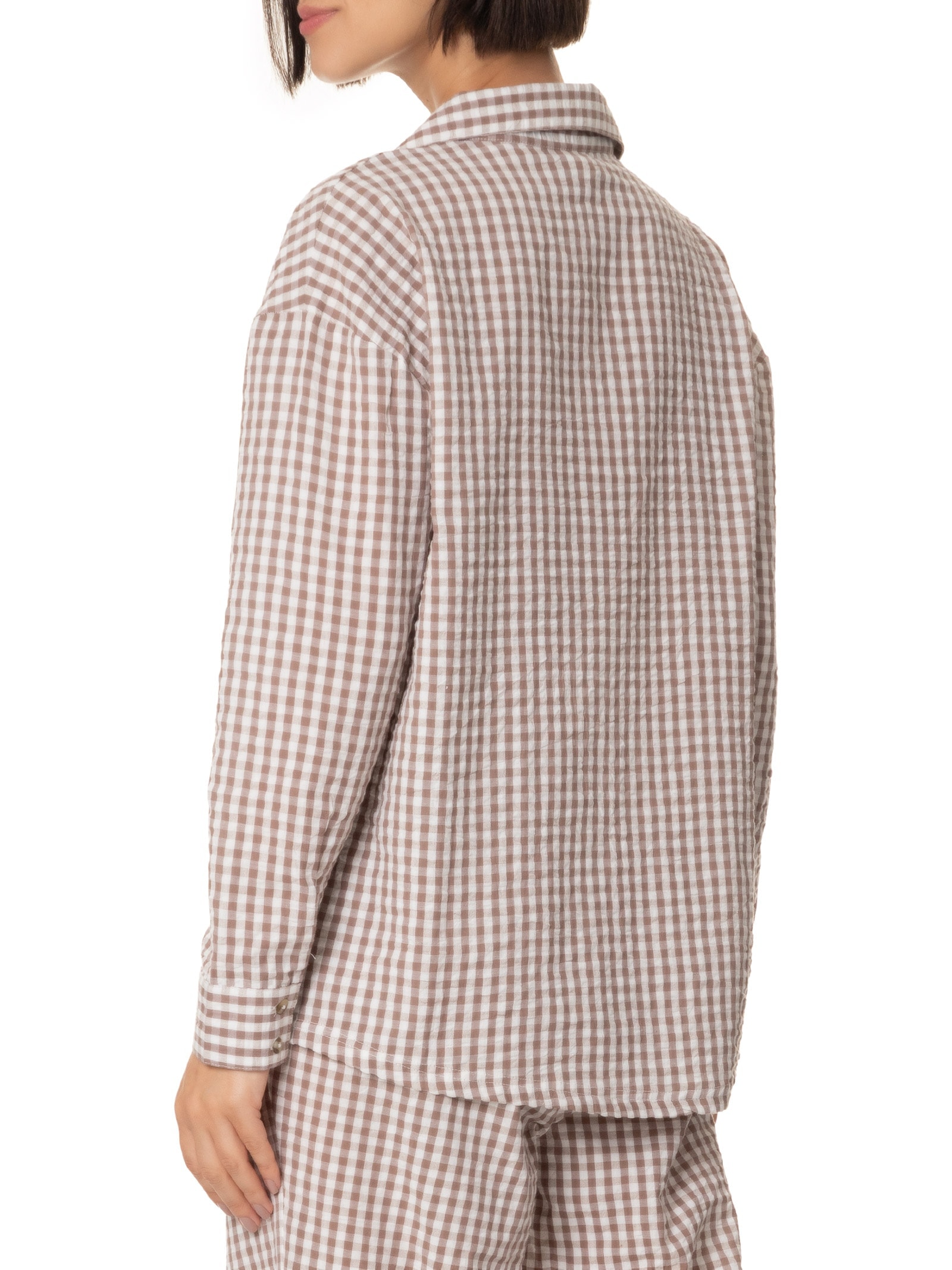 Camisa Feminina Manga Longa Bege Hering Intimates