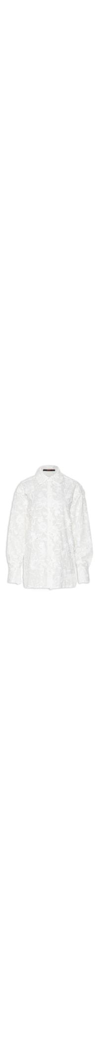 Camisa Feminina Manga Longa Bordada - Branco