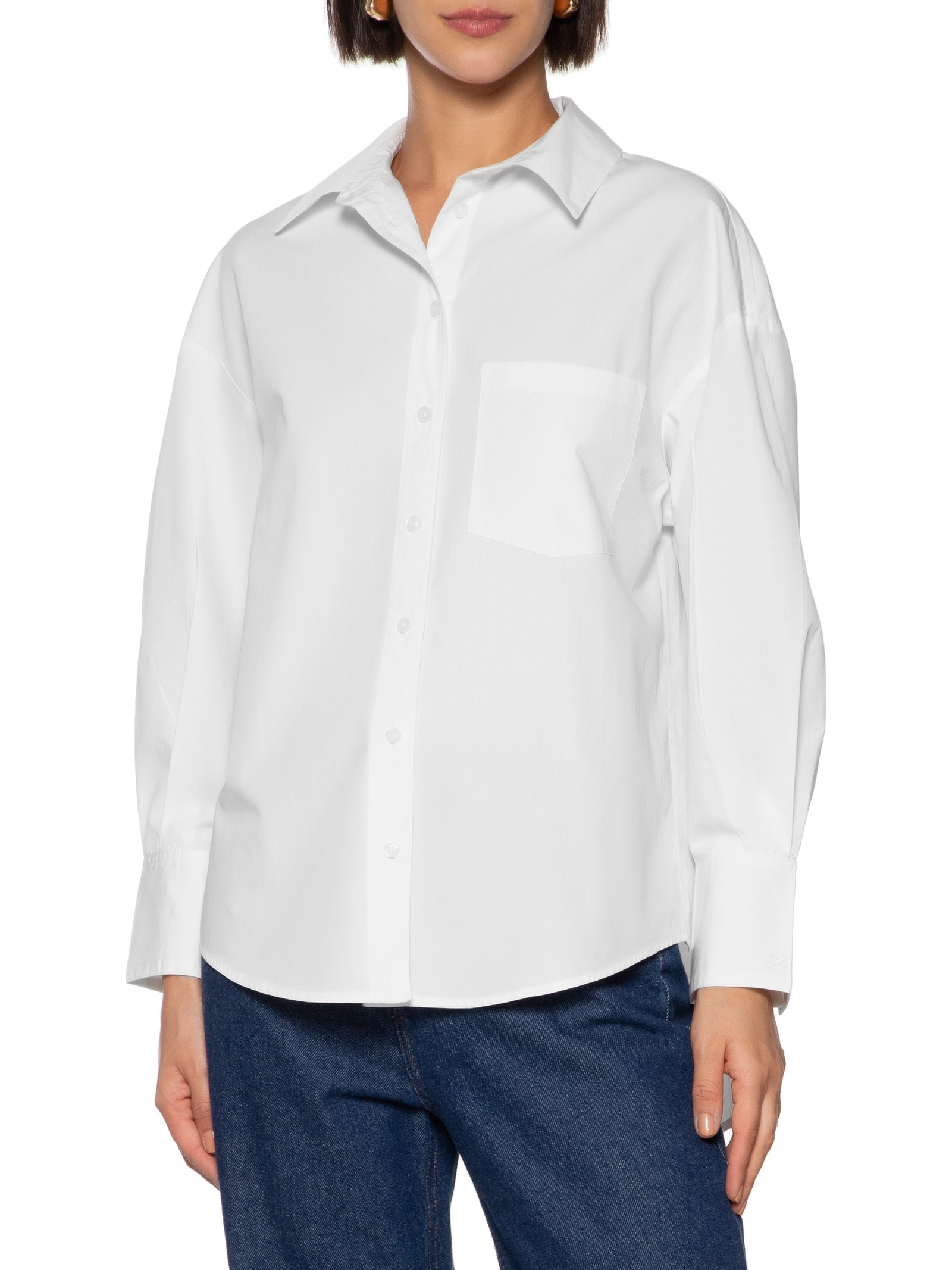 Camisa Feminina Manga Longa Branco Hering