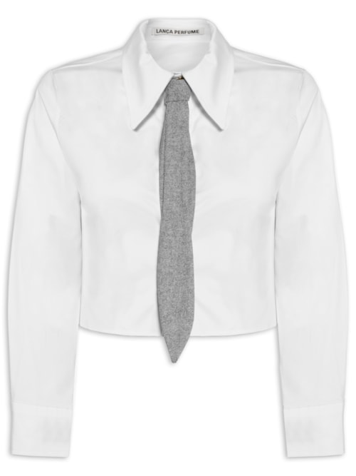 Camisa Feminina Manga Longa - Branco