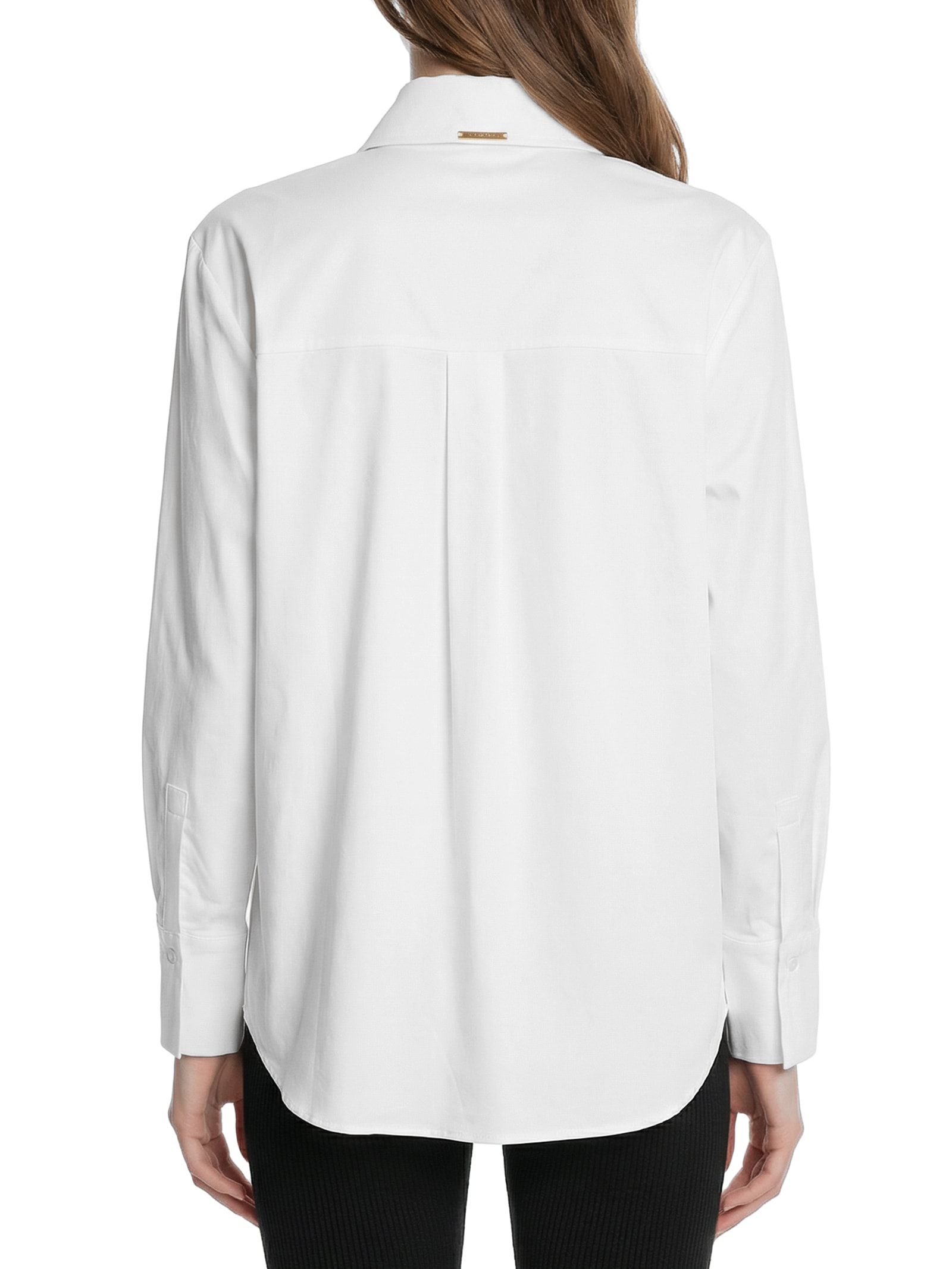 Camisa Feminina  Manga Longa Branco Lança Perfume