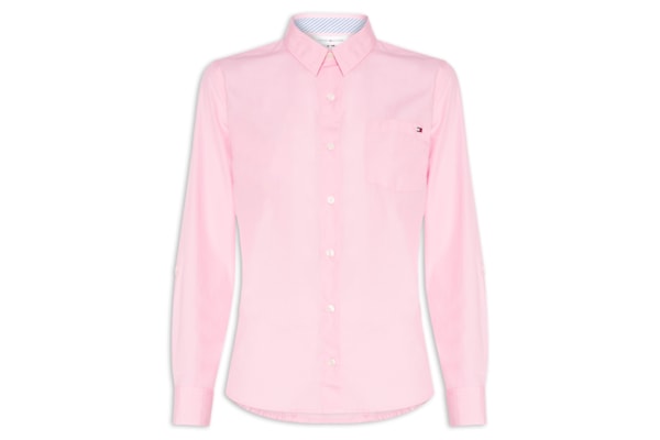 Camisa Feminina Manga Longa Classic Poplin Roll-Tab Ls - Rosa