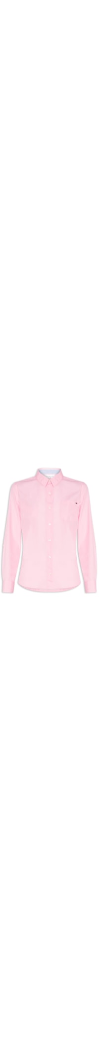 Camisa Feminina Manga Longa Classic Poplin Roll-Tab Ls - Rosa
