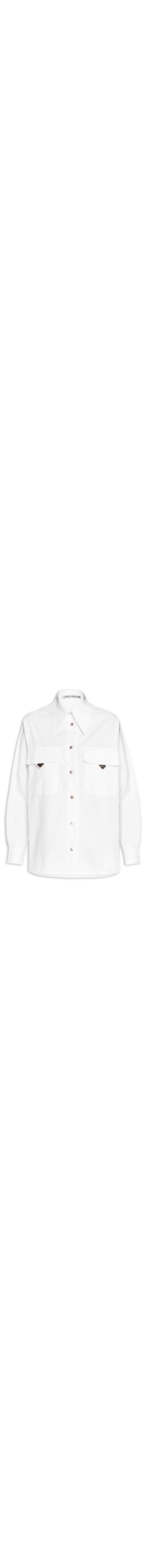 Camisa Feminina Manga Longa Com Bolsos - Branco