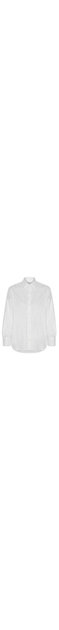 Camisa Feminina Manga Longa Com Bordado CK – Branco