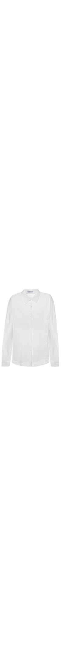 Camisa Feminina Manga Longa Com Top - Branco